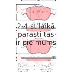 Bremžu uzliku kompl., Disku bremzes TRW GDB1468