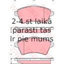 Bremžu uzliku kompl., Disku bremzes TRW GDB1473