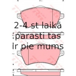 Bremžu uzliku kompl., Disku bremzes TRW GDB1473