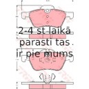 Bremžu uzliku kompl., Disku bremzes TRW GDB1476