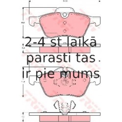 Bremžu uzliku kompl., Disku bremzes TRW GDB1476