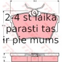 Bremžu uzliku kompl., Disku bremzes TRW GDB1479