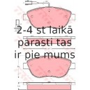 Bremžu uzliku kompl., Disku bremzes TRW GDB1483