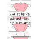 Bremžu uzliku kompl., Disku bremzes TRW GDB1498