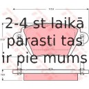 Bremžu uzliku kompl., Disku bremzes TRW GDB1525