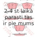 Bremžu uzliku kompl., Disku bremzes TRW GDB1528