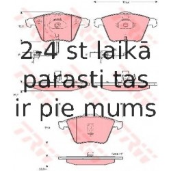 Bremžu uzliku kompl., Disku bremzes TRW GDB1528