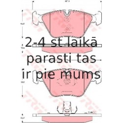 Bremžu uzliku kompl., Disku bremzes TRW GDB1531