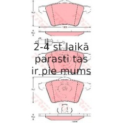 Bremžu uzliku kompl., Disku bremzes TRW GDB1538