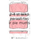 Bremžu uzliku kompl., Disku bremzes TRW GDB1543