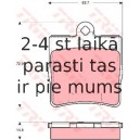 Bremžu uzliku kompl., Disku bremzes TRW GDB1545