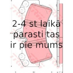 Bremžu uzliku kompl., Disku bremzes TRW GDB1548