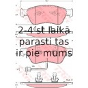 Bremžu uzliku kompl., Disku bremzes TRW GDB1553