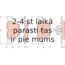 Bremžu uzliku kompl., Disku bremzes TRW GDB1560