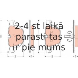 Bremžu uzliku kompl., Disku bremzes TRW GDB1560