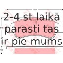 Bremžu uzliku kompl., Disku bremzes TRW GDB1563