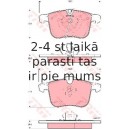 Bremžu uzliku kompl., Disku bremzes TRW GDB1567