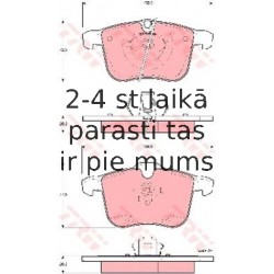 Bremžu uzliku kompl., Disku bremzes TRW GDB1567
