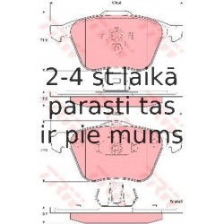 Bremžu uzliku kompl., Disku bremzes TRW GDB1576