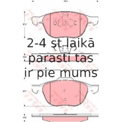 Bremžu uzliku kompl., Disku bremzes TRW GDB1583