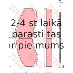 Bremžu uzliku kompl., Disku bremzes TRW GDB1609