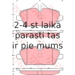 Bremžu uzliku kompl., Disku bremzes TRW GDB1611