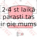 Bremžu uzliku kompl., Disku bremzes TRW GDB1624