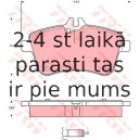 Bremžu uzliku kompl., Disku bremzes TRW GDB1628