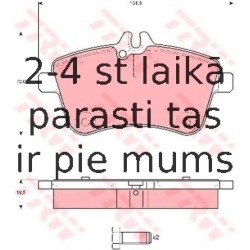 Bremžu uzliku kompl., Disku bremzes TRW GDB1628