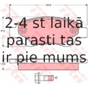 Bremžu uzliku kompl., Disku bremzes TRW GDB1633