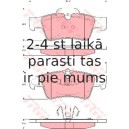 Bremžu uzliku kompl., Disku bremzes TRW GDB1643