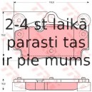 Комплект тормозных колодок, дисковый тормоз TRW GDB1653