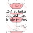 Bremžu uzliku kompl., Disku bremzes TRW GDB1658