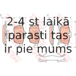 Bremžu uzliku kompl., Disku bremzes TRW GDB1668