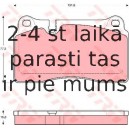 Bremžu uzliku kompl., Disku bremzes TRW GDB1670