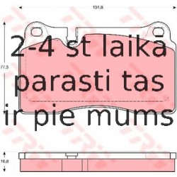 Bremžu uzliku kompl., Disku bremzes TRW GDB1670