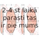 Bremžu uzliku kompl., Disku bremzes TRW GDB1681