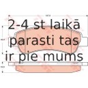 Bremžu uzliku kompl., Disku bremzes TRW GDB1682