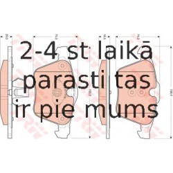 Bremžu uzliku kompl., Disku bremzes TRW GDB1684