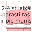 Bremžu uzliku kompl., Disku bremzes TRW GDB1693
