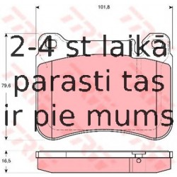 Bremžu uzliku kompl., Disku bremzes TRW GDB1693