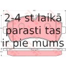 Bremžu uzliku kompl., Disku bremzes TRW GDB1696