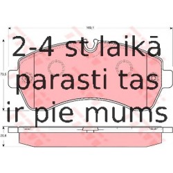 Bremžu uzliku kompl., Disku bremzes TRW GDB1696