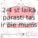 Bremžu uzliku kompl., Disku bremzes TRW GDB1697