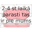 Bremžu uzliku kompl., Disku bremzes TRW GDB1698