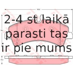 Bremžu uzliku kompl., Disku bremzes TRW GDB1699