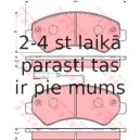 Bremžu uzliku kompl., Disku bremzes TRW GDB1703