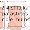 Bremžu uzliku kompl., Disku bremzes TRW GDB1722