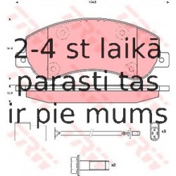 Bremžu uzliku kompl., Disku bremzes TRW GDB1724