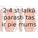 Bremžu uzliku kompl., Disku bremzes TRW GDB1733